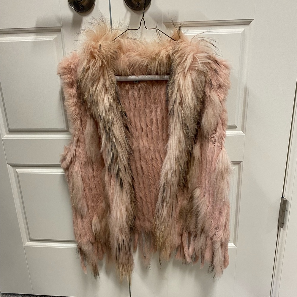 Tempo Paris Rabbit Fur Vest